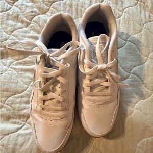 Reebok White and Blue Sneakers